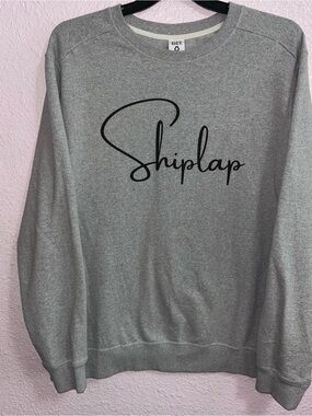 District Gray Crewneck Sweatshirt with Black Script